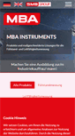 Mobile Screenshot of mba-instruments.de